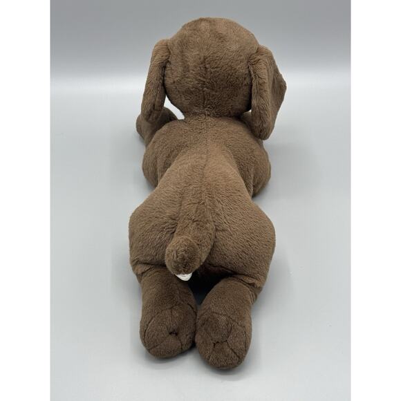 Walmart Chocolate Lab Puppy Dog Plush 18” Stuffed Animal Laying Flat - Picture 4 of 11
